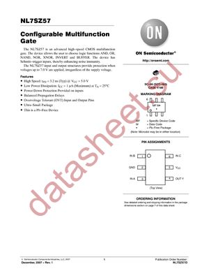 NL7SZ57DFT2G datasheet  